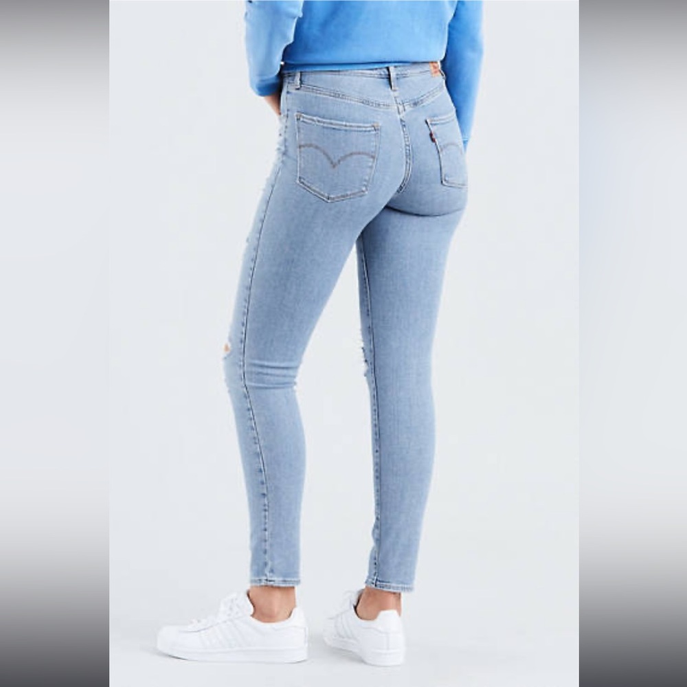 Levi’s 721 High Rise Ripped Skinny jeans size 27 - Picture 3 of 9
